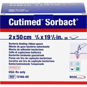 CUTIMED Sorbact Tamponaden 2x50 cm 20 St – PZN 13881002 из немецкой аптеки