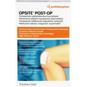 OPSITE Post-OP 5x6,5 cm Verband 5 St – PZN 81702 из немецкой аптеки