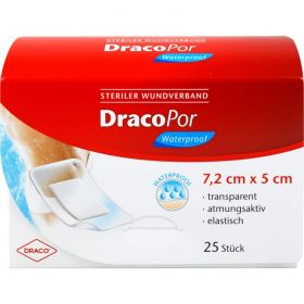 DRACOPOR waterproof Wundverband 5x7,2 cm steril 25 St – PZN 114092 из немецкой аптеки