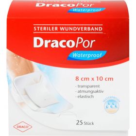 DRACOPOR waterproof Wundverband 8x10 cm steril 25 St – PZN 114264 из немецкой аптеки