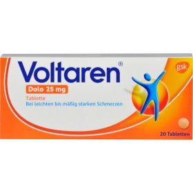 VOLTAREN Dolo 25 mg berzogene Tabletten 20 St – PZN 927263 из немецкой аптеки