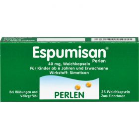 ESPUMISAN Perlen Weichkapseln 25 St – PZN 1320451 из немецкой аптеки