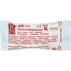 VERBANDPCKCHEN 6x8 cm K steril 1 St – PZN 3160804 из немецкой аптеки