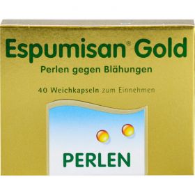 ESPUMISAN Gold Perlen gegen Blhungen 40 St – PZN 5703864 из немецкой аптеки