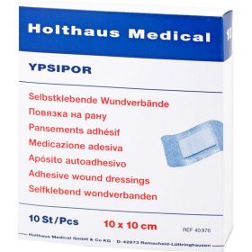 WUNDVERBAND Ypsipor steril 10x10 cm 10 St – PZN 6337025 из немецкой аптеки