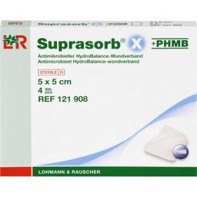 SUPRASORB X+PHMB HydroBalance Wundverb.5x5 cm 4 St – PZN 7402380 из немецкой аптеки
