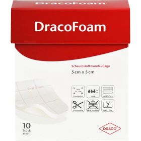 DRACOFOAM Schaumstoff Wundauflage 5x5 cm 10 St – PZN 7415075 из немецкой аптеки