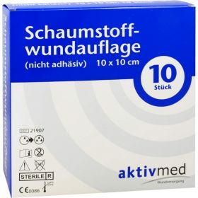 AKTIVMED Schaumstoffwundaufl.10x10 cm nicht adhs. 10 St – PZN 8774913 из немецкой аптеки