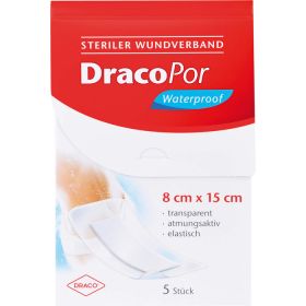 DRACOPOR waterproof Wundverband 8x15 cm steril 5 St – PZN 8906645 из немецкой аптеки