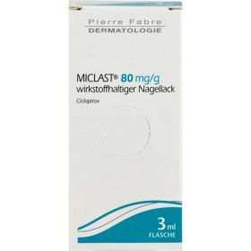 MICLAST 80 mg/g wirkstoffhaltiger Nagellack 3 ml – PZN 9637199 из немецкой аптеки