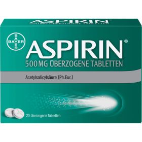 ASPIRIN 500 mg berzogene Tabletten 20 St – PZN 10203603 из немецкой аптеки