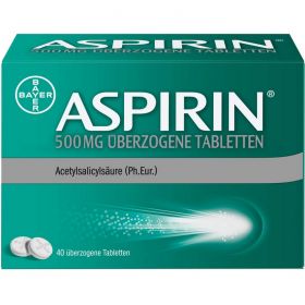 ASPIRIN 500 mg berzogene Tabletten 40 St – PZN 10203626 из немецкой аптеки