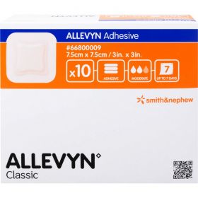 ALLEVYN Adhesive 7,5x7,5 cm haftende Wundauflage 10 St – PZN 11049015 из немецкой аптеки