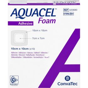 AQUACEL Foam adhsiv 10x10 cm Verband 10 St – PZN 11159732 из немецкой аптеки