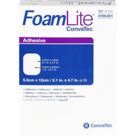FOAM LITE ConvaTec adhsiv PU-Schaumverb.5,5x12 cm 10 St – PZN 12358971 из немецкой аптеки