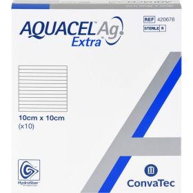 AQUACEL Ag Extra 10x10 cm Kompressen 10 St – PZN 12360005 из немецкой аптеки