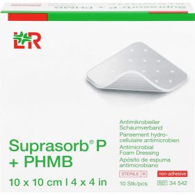 SUPRASORB P+PHMB Schaumverband 10x10 cm 10 St – PZN 13345491 из немецкой аптеки