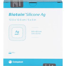 BIATAIN Silicone Ag Schaumverband 12,5x12,5 cm 5 St – PZN 13351675 из немецкой аптеки