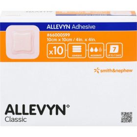 ALLEVYN Adhesive 10x10 cm haftende Wundauflage 10 St – PZN 14260986 из немецкой аптеки