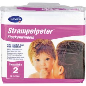 STRAMPELPETER Flockenwindeln Saugstrke 2 56 St – PZN 367462 из немецкой аптеки