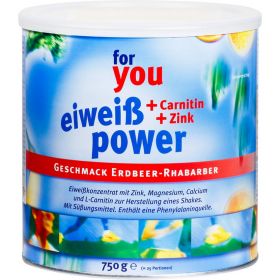 FOR YOU eiwei power Erdbeere 750 g – PZN 6147566 из немецкой аптеки