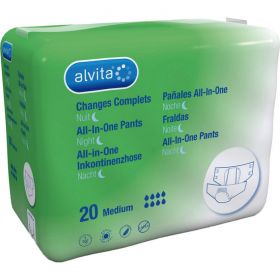 ALVITA All-in-One Inkontinenzhose maxi med.Nacht 20 St – PZN 10216847 из немецкой аптеки