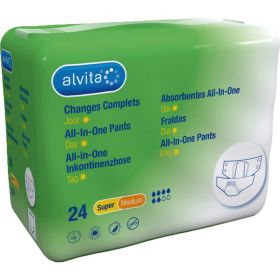 ALVITA All-in-One Inkontinenzhose super medium Tag 24 St – PZN 10817475 из немецкой аптеки