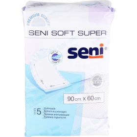 SENI Soft Super Bettschutzunterlage 90x60 cm 5 St – PZN 13598424 из немецкой аптеки