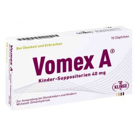 Vomex A Kinder 40mg (10 stk) – PZN 1116526 из немецкой аптеки
