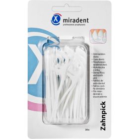 MIRADENT Zahnpick Zahnseidensticks 30 St – PZN 2172716 из немецкой аптеки