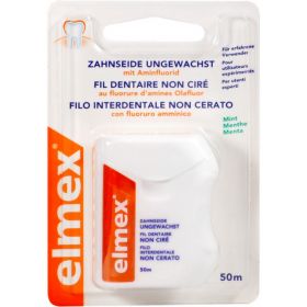 ELMEX Zahnseide ungewachst mit Aminfluorid 50 m – PZN 4123461 из немецкой аптеки