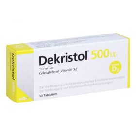 Dekristol 500 I.e. Tabletten (50 stk) – PZN 10068915 из немецкой аптеки