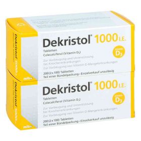 Dekristol 1.000 I.e. Tabletten (200 stk) – PZN 10068967 из немецкой аптеки