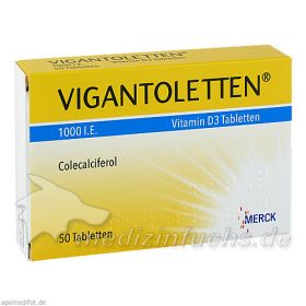 VIGANTOLETTEN 1.000 I.E. Vitamin D3 Tabletten, 50 ST – PZN 1245436 из немецкой аптеки