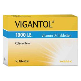 Vigantol 1.000 I.e. Vitamin D3 Tabletten (50 stk) – PZN 13155678 из немецкой аптеки