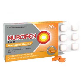 Nurofen Junior Kaudragee Orange 100 mg (24 stk) – PZN 13475265 из немецкой аптеки