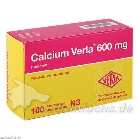 Calcium Verla 600mg, 100 ST – PZN 1397867 из немецкой аптеки