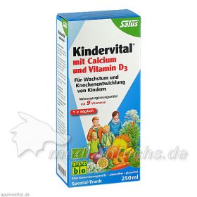 KINDERVITAL Bio mit Calcium und Vitamin D3 Salus, 250 ML – PZN 6417037 из немецкой аптеки