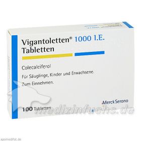 VIGANTOLETTEN 1.000 I.E. Tabletten, 100 ST – PZN 9427881 из немецкой аптеки