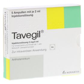 TAVEGIL Injektionslösung 2 mg/2 ml Ampullen – PZN 10130643
 из немецкой аптеки