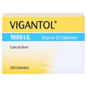 Vigantol 1000 I.E. Vitamin D3 – PZN 13155690
 из немецкой аптеки
