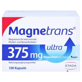 Magnetrans 375 mg ultra Kapseln + gratis Stada Trinkflasche – PZN 9207599
 из немецкой аптеки