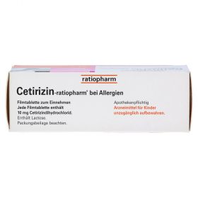 Cetirizin-ratiopharm bei Allergien – PZN 2158159
 из немецкой аптеки