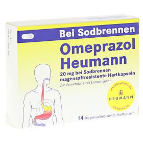 Omeprazol Heumann 20mg bei Sodbrennen – PZN 7516480
 из немецкой аптеки