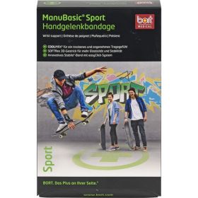 BORT ManuBasic Sport Bandage li.M schw./grn 1 St – PZN 2740178 из немецкой аптеки