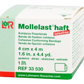 MOLLELAST haft Binden latexfrei 4 cmx4 m wei 1 St – PZN 9886092 из немецкой аптеки