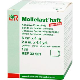 MOLLELAST haft Binden latexfrei 6 cmx4 m wei 1 St – PZN 9886100 из немецкой аптеки