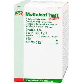 MOLLELAST haft Binden latexfrei 8 cmx4 m wei 1 St – PZN 9886117 из немецкой аптеки