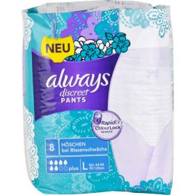 ALWAYS discreet Inkontinenz Pants plus large 8 St – PZN 11642813 из немецкой аптеки