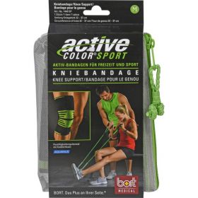 BORT ActiveColor Sport Kniebandage M schw./grn 1 St – PZN 12573793 из немецкой аптеки
